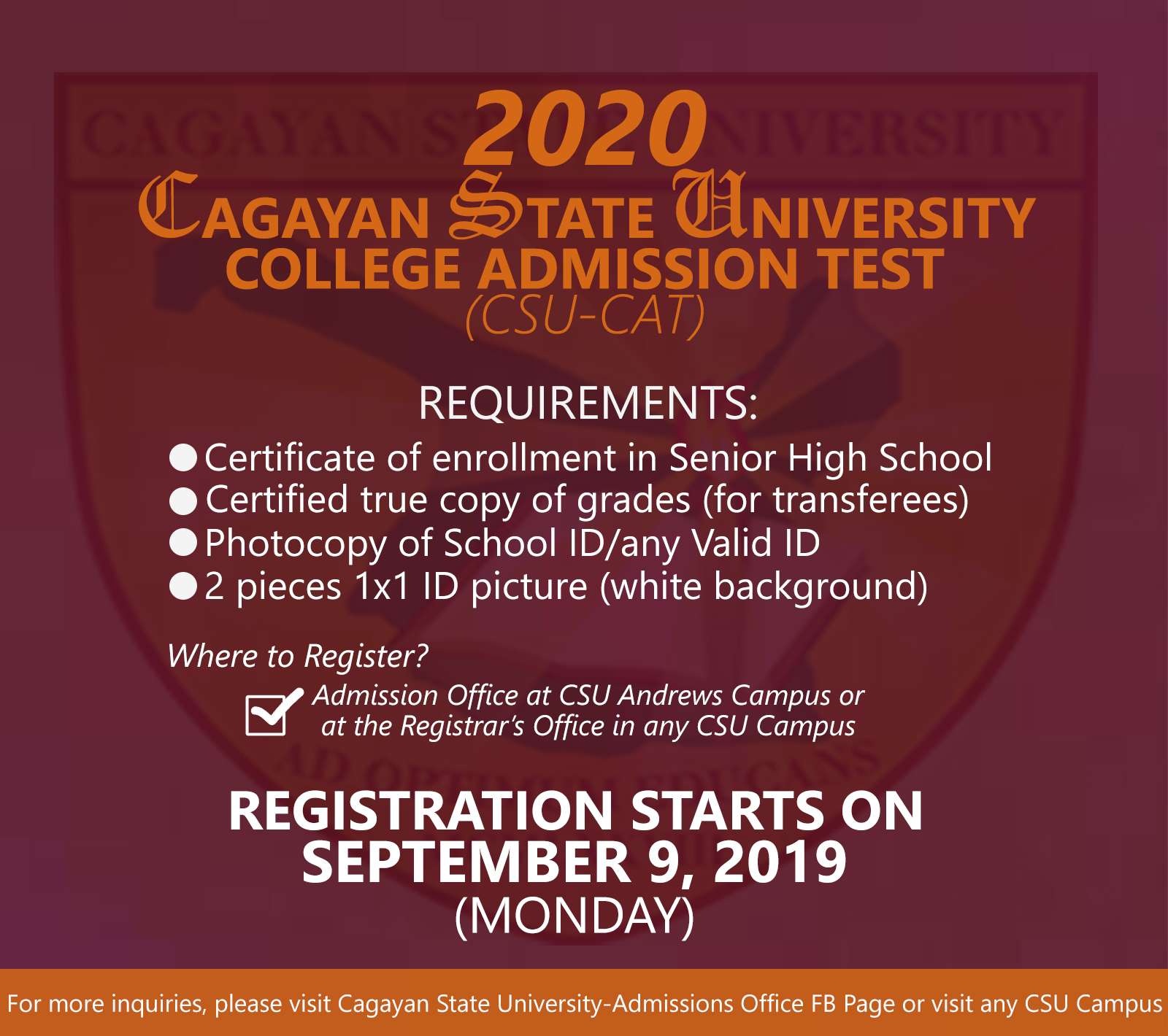 cagayan state university official website gonzaga letter of recommendation